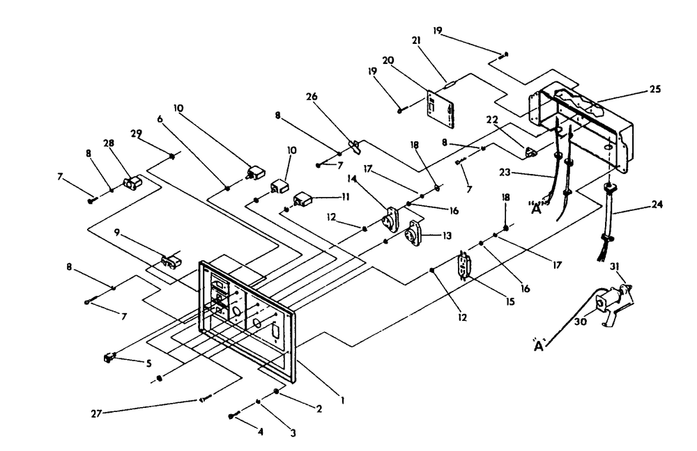Control Panel Drawing No. 93621 Diagram and Parts List for 9803-2-MC  Briggs and Stratton Generator